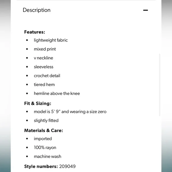 🆕 NWT Maurices Floral Crochet Babydoll Mini Dress, 0X/XL - Picture 2 of 5